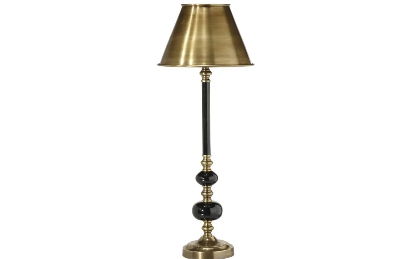 Abbey Bordslampa 57cm Svart/Antikmässing