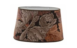 Acanthus Velvet Oval Lampskärm 30cm Acorn William Morris
