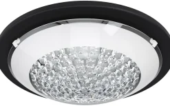 Acolla Plafond 29cm 3000K 11W Kristall/Svart