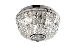 Adelsö Kristallplafond Ø33cm Krom