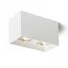 Agate II Takspotlight Matt vit 2xGU10