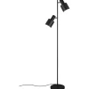 Agudo Golvlampa 2xE27 mattsvart