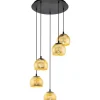 Albaraccin Taklampa 59cm Svart/Guld