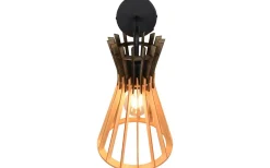 Alice Vägglampa E27 naturfärg/trä