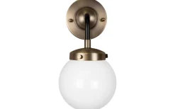 Alley 1 Vägglampa IP44 30cm E27 Antikmässing/Vit