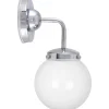 Alley Vägglampa Krom/Vit IP44