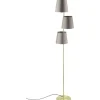 Almeida 2 Golvlampa 167cm Borstad Mässing