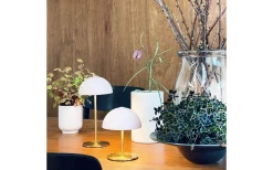 Along Uppladdningsbar Bordslampa 12/20cm 2 styck Beige/Mässing