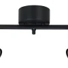 Alpha Takspotlight 40cm 2xGU10 Svart