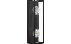 Amezola 2L Vägglampa Svart IP44