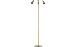 Amy Tvåarmad Golvfot 150cm Antikmässing
