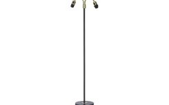 Amy Tvåarmad Golvfot 150cm Svart/Mässing