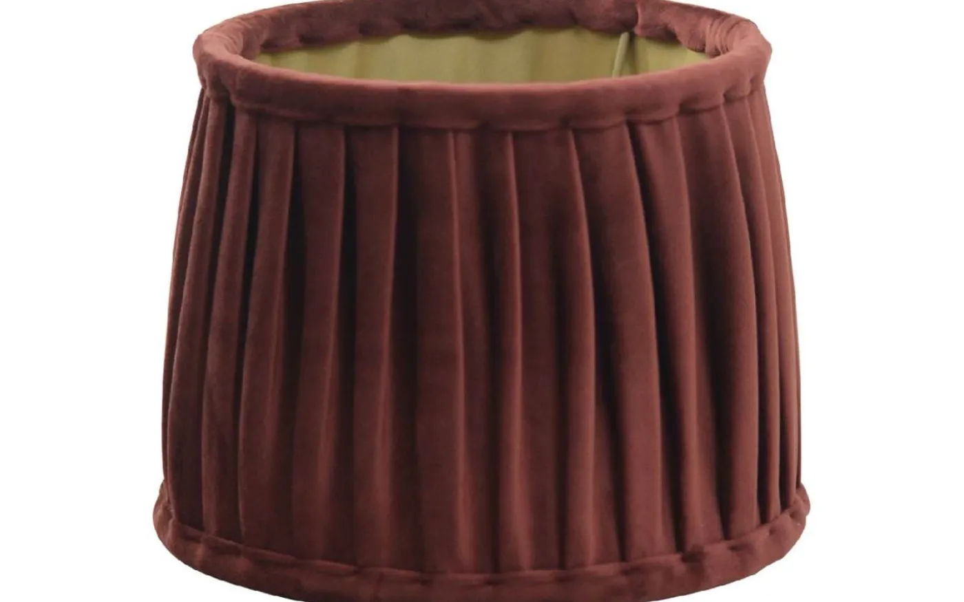 Anastacia Plisserad Lampskärm Ø24cm Mörkrost