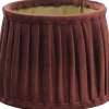Anastacia Plisserad Lampskärm Ø17cm Mörkrost