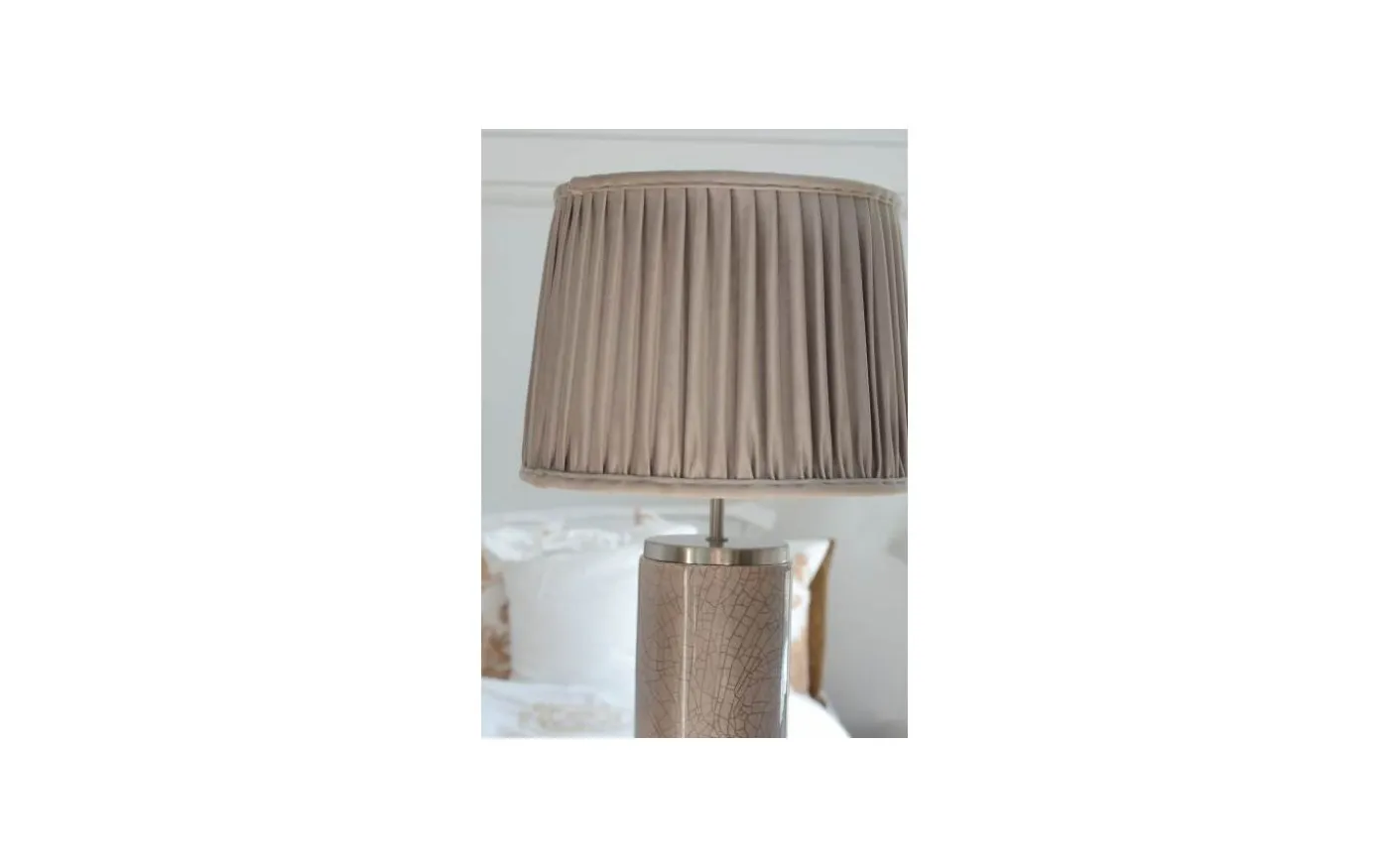 Anastacia Plisserad Lampskärm Ø45cm Sand