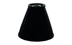 Anastacia Plisserad Takskärm Ø45cm Svart
