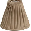 Anastacia Plisserad Takskärm Ø45cm Sand