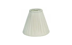 Anastacia Plisserad Toppringskärm Ø22cm Offwhite