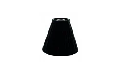 Anastacia Plisserad Toppringskärm Ø22cm Svart