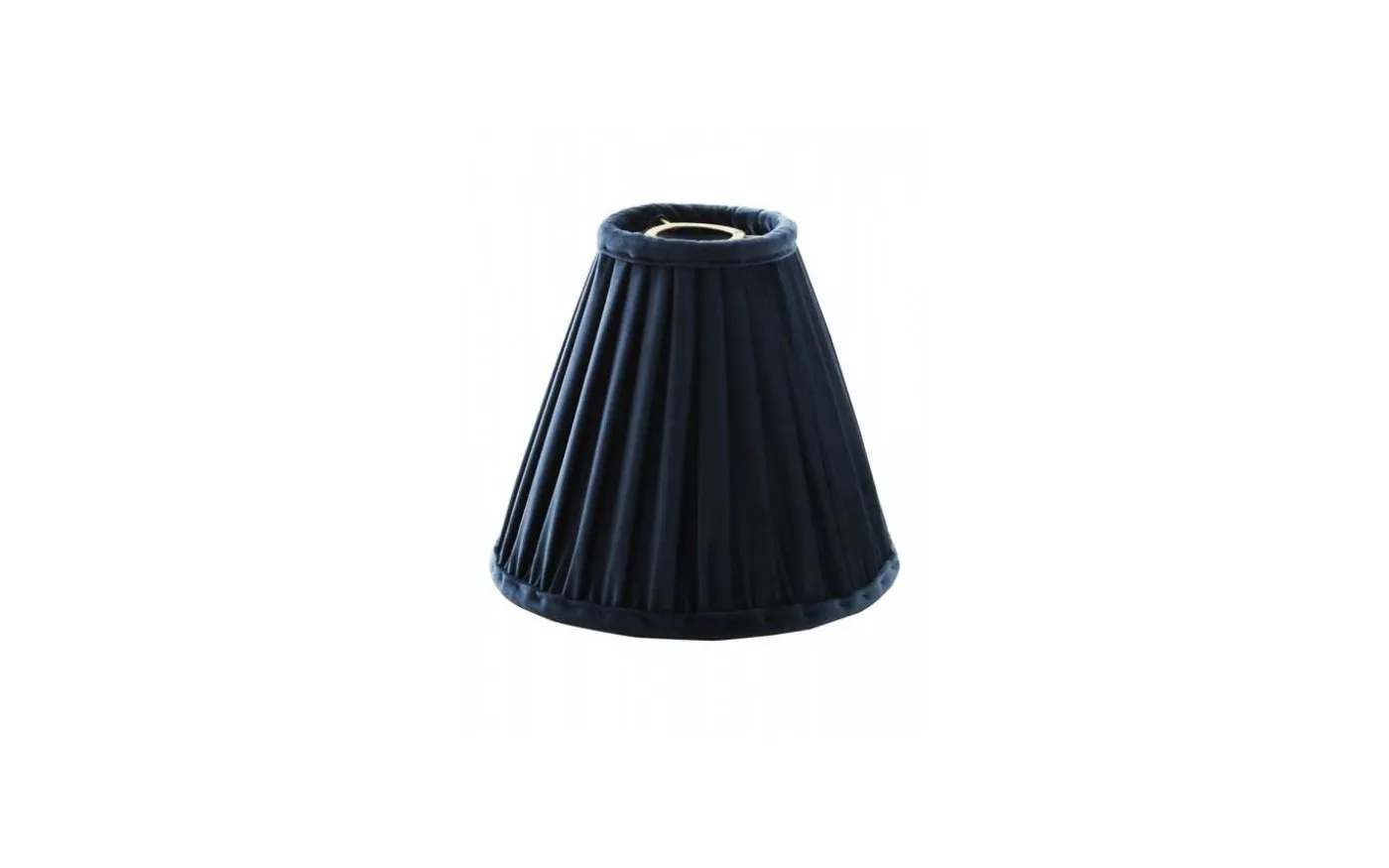 Anastacia Plisserad Toppringskärm Ø22cm Mörkblå