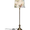 Andrea Bordslampa 71cm Antikmässing/Blå