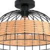Anwick Plafond 38cm Svart/Natur