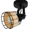 Anwick Tak/Vägglampa Svart/Natur