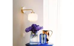 Arp Vägglampa Opal/Mässing