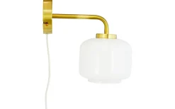 Arp Vägglampa Opal/Mässing