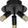 Artemis Takspotlight 23cm Svart/guld