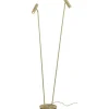 Artic Golvlampa Dubbel 137cm LED 2x6W 3000K Matt Mässing