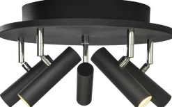 Artic Takspotlight 40cm LED 5x6W 3000K Svart