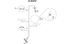 Astoria Vägglampa 62cm G9 Svart