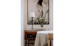 Astrid Lampfot 41cm Svart