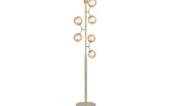 Atom Golvlampa 155cm Antik Mässing/Amber