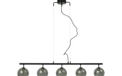 Atom Taklampa 114cm Svart/Rök