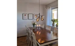 Atom Taklampa 48cm Svart/Rök