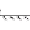 Atom Taklampa 123cm Svart/Smoke