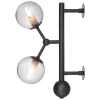 Atom Vägglampa Antik Svart/Smoke
