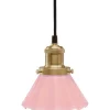 August Veckad Fönsterlampa 15cm Mässing/Rosa