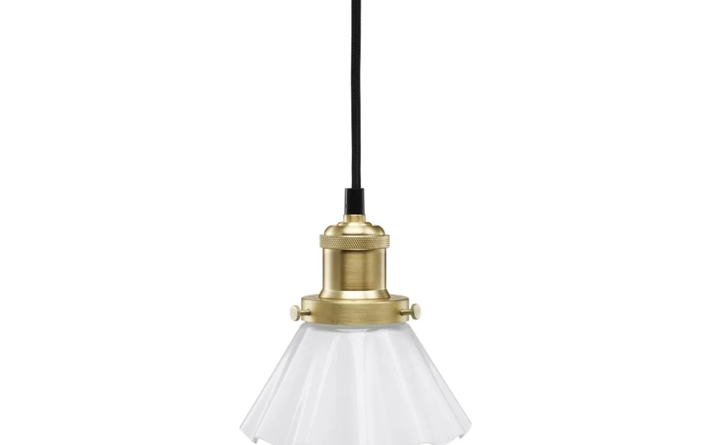 August Veckad Fönsterlampa 15cm Mässing/Opal