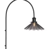 August Vägglampa Veckad 60cm Svart