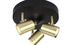 Balder Takspotlight 25cm Svart/Matt Mässing