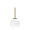 Ballon Fönsterlampa 14cm Mässing/Opalglas