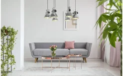 Barnstaple Taklampa 6L Grå