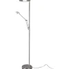 Barrie Golvlampa LED i borstat stål