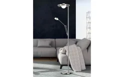 Barrie Golvlampa LED i borstat stål