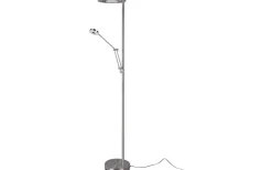 Barrie Golvlampa LED i borstat stål