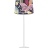 Base Bordslampa 58cm Vit med mönstrad skärm