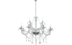 Basilano Kristallkrona 12-Arm 100cm Krom